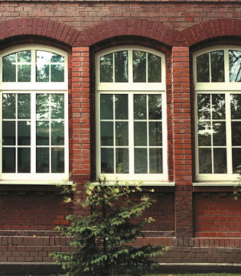 Okna PCV łukowe